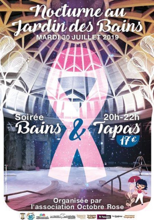 Une nocturne  au Jardin des Bains pour soutenir l'Association Octobre Rose !