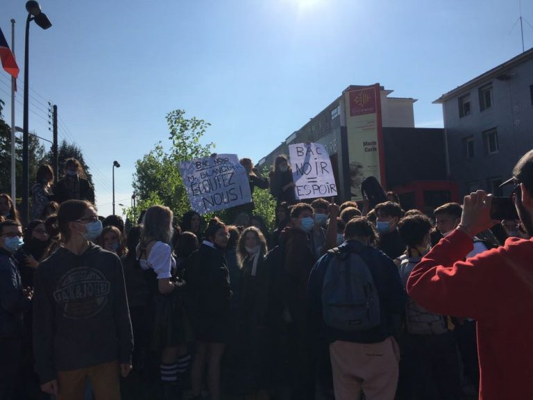 Blocage lycéen suite aux annonces de Jean Michel Blanquer