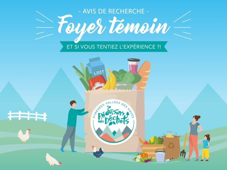 RECHERCHE « FOYER TÉMOIN » POUR RÉDUIRE SES DÉCHETS AU QUOTIDIEN