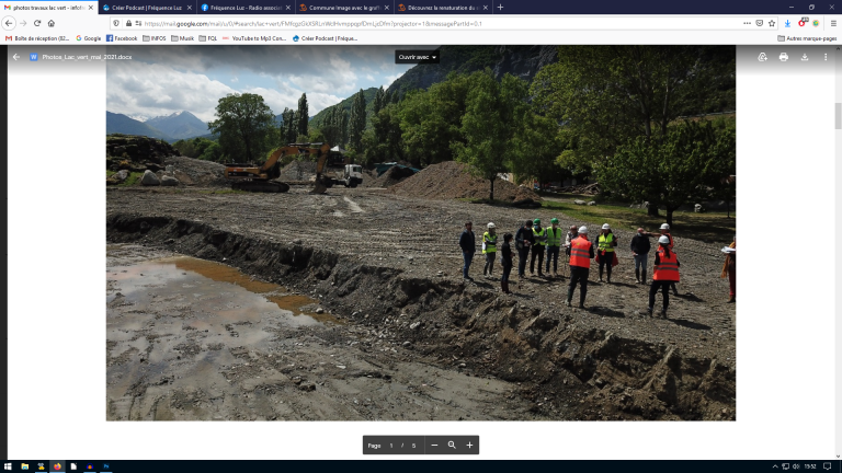 Point sur l'avancé du chantier de renaturation du site du Lac Vert à Agos Vidalos