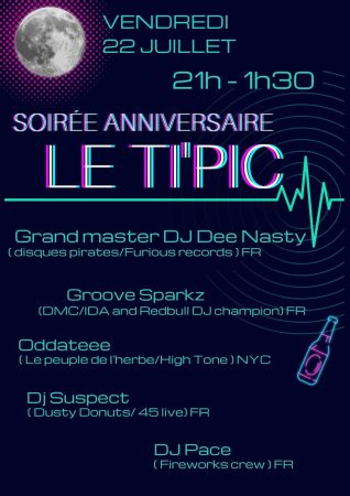 affiche de la soirée