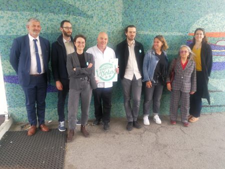 Les acteurs de l'évènement : Le proviseur, son cuisinier, l'asso "assiettes végétales" et la fondation Carrefour