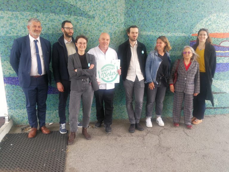 Les acteurs de l'évènement : Le proviseur, son cuisinier, l'asso "assiettes végétales" et la fondation Carrefour