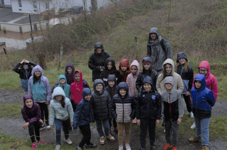 photo de classe mouillée