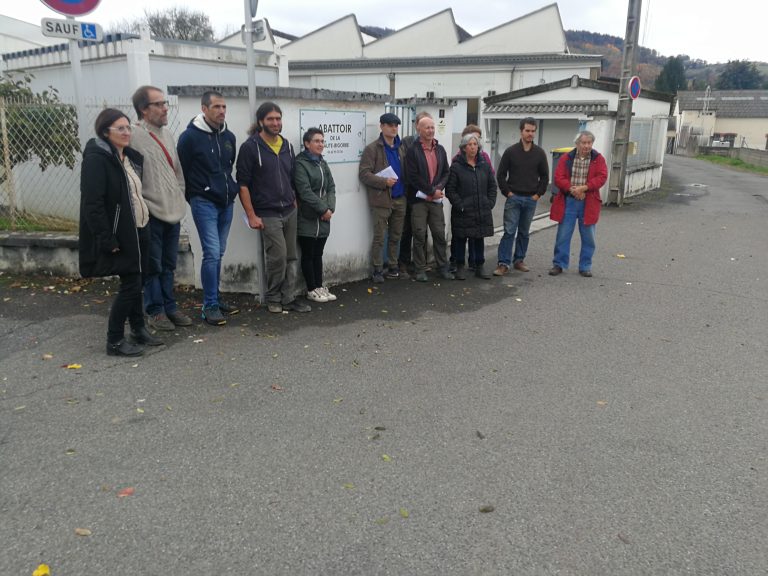 Le collectif pour le maintien de l'abattoir de Haute-Bigorre