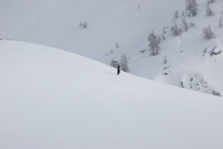 autoportrait dans la neige