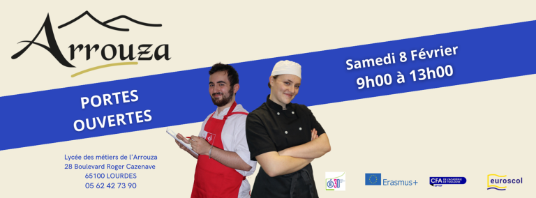Portes Ouvertes du Lycée l'Arrouza de Lourdes ce 08 Février !