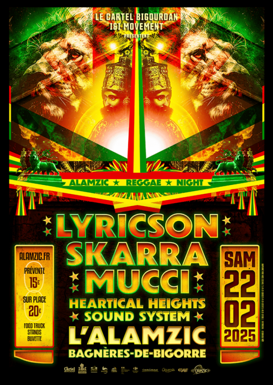 Le Cartel Bigourdan et I&I Movement reviennent pour une reggae Night ce 22 Février !