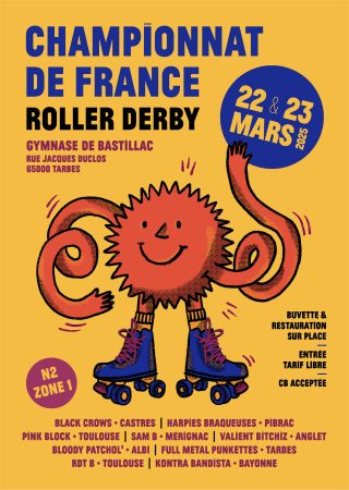 Championnat Roller Derby ce weekend à Tarbes !