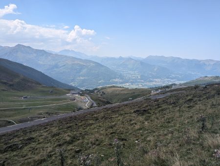 vue de la vallée depuis tramassel