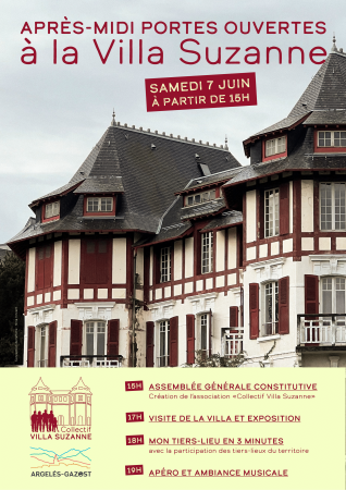 Portes Ouvertes du Tiers Lieu Villa Suzanne ce samedi 7 Juin 