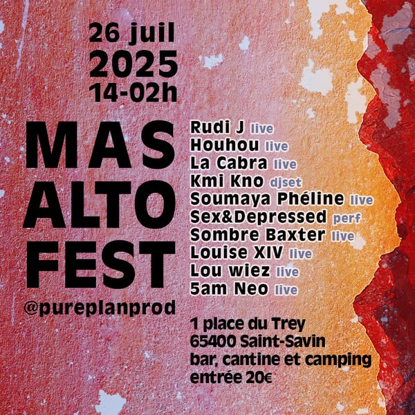 Le Mas Alto Fest débarque à Saint-Savin ce 26 Juillet !
