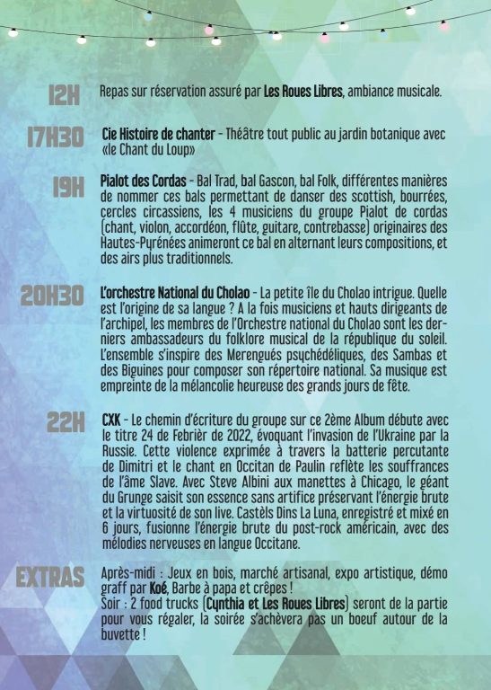 La 6e Edition du P'Tit Festival de Sère en Lavedan arrive ce samedi 06 septembre !!