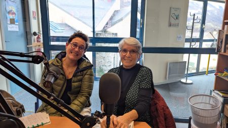 magalie et christiane en studio