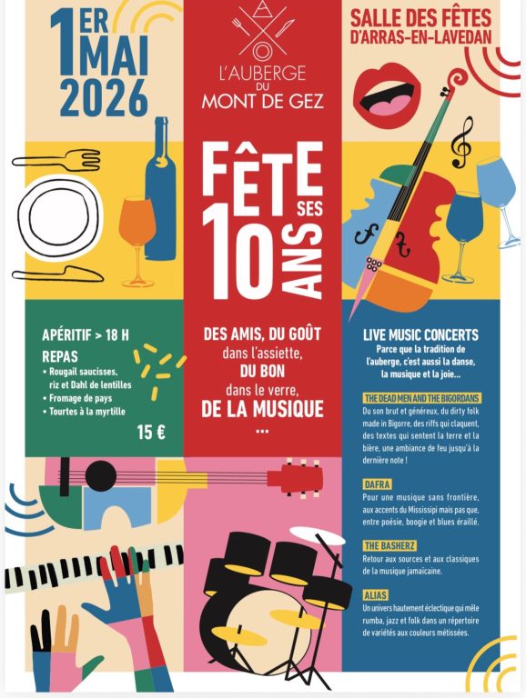 L'Auberge du Mont de Gez vous invite à fêter ses 10 ans !!